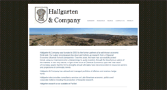 Desktop Screenshot of hallgartenco.com
