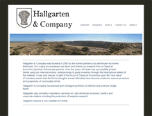 Tablet Screenshot of hallgartenco.com